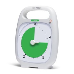 TIME TIMER PLUS 5 Minute Desk Visual Timer – Countdown Timer with Portable Ha…