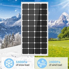 PFCTART 200W Watt Mono Solar Panel 12V Battery Charger Home Boat RV Off Grid