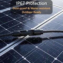 Solar Parallel Connector Y Splitter 1Y2 10 AWG Solar Cable Connector