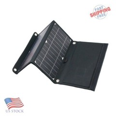 Monocrystalline Portable 15W / 5V USB Solar Panel Folding Camping Fishing