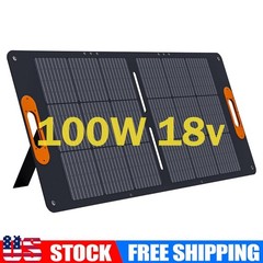 ALLWEI 100W 18V Portable Solar Panel Off-Grid RV Camping Travel Waterproof IP68