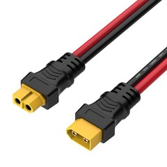 12AWG 6.6FT XT60 Extension Cable Injection Molded XT60 Adapter Wire for Porta…