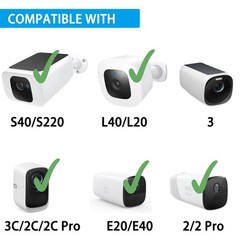Solar Panel Compatible with Eufycam 3/3C/2C/2C Pro/2/2 Pro/E20/E40/E/S40/S220…
