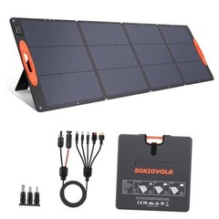 N-Type 16BB 220W Portable Solar Panel for EF/Jackery/Bluetti/Anker 220 Orange