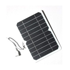 5W 5V Solar Panel USB Power Bank Outdoor Camping Hiking Mobile Phone Charger