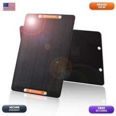 FlexSolar 2pcs 6W 5V Monocrystalline Mini Solar Panel USB 2.0 Port IP67