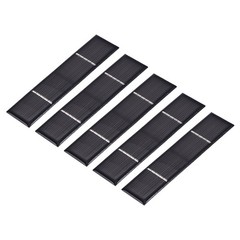 5Pcs 5V 0.25W 50mA Mini Polycrystalline Solar Panel 4.2×1″/107x26mm