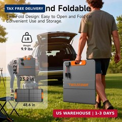 110W Portable Solar Panel for Jackery/EF/Bluetti/Anker/Goal Zero Power Station,