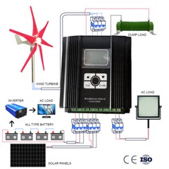 12v 24v 48v 2000w Wind Solar Hybrid MPPT Charge Controller Auto Regulator
