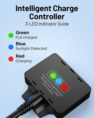 7.5W Solar Battery Maintainer & Trickle Charger 12V Waterproof Panel W/ IP68
