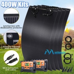 400W Flexible Solar Panel Kit 12V Battery Charger with Controller for RV Caravan