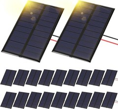 20 Pcs Small Solar Panels Bulk 6v 100ma Mini Polycrystalline Solar Cells DIY …