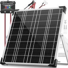 Solar Panel Kit 20W 12V, Solar Battery Trickle Charger Maintainer,