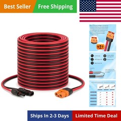 Solar to XT60i Cable 10AWG 35FT Solar Panel to XT60i Connector XT60i-F Extens…