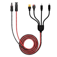 Leehitech Solar Panel Connector Kit 1 to 4, Solar Panel Extension Cable Split…