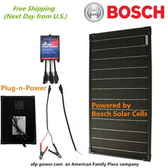 Bosch Plug-n-Power Kit 30W 30 Watt Mono Solar Panel Charger 12v Battery RV Boat