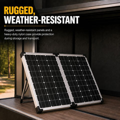 Go Power GP-PSK-130 130W Portable RV Solar Panel Kit – Folding Solar Panels with