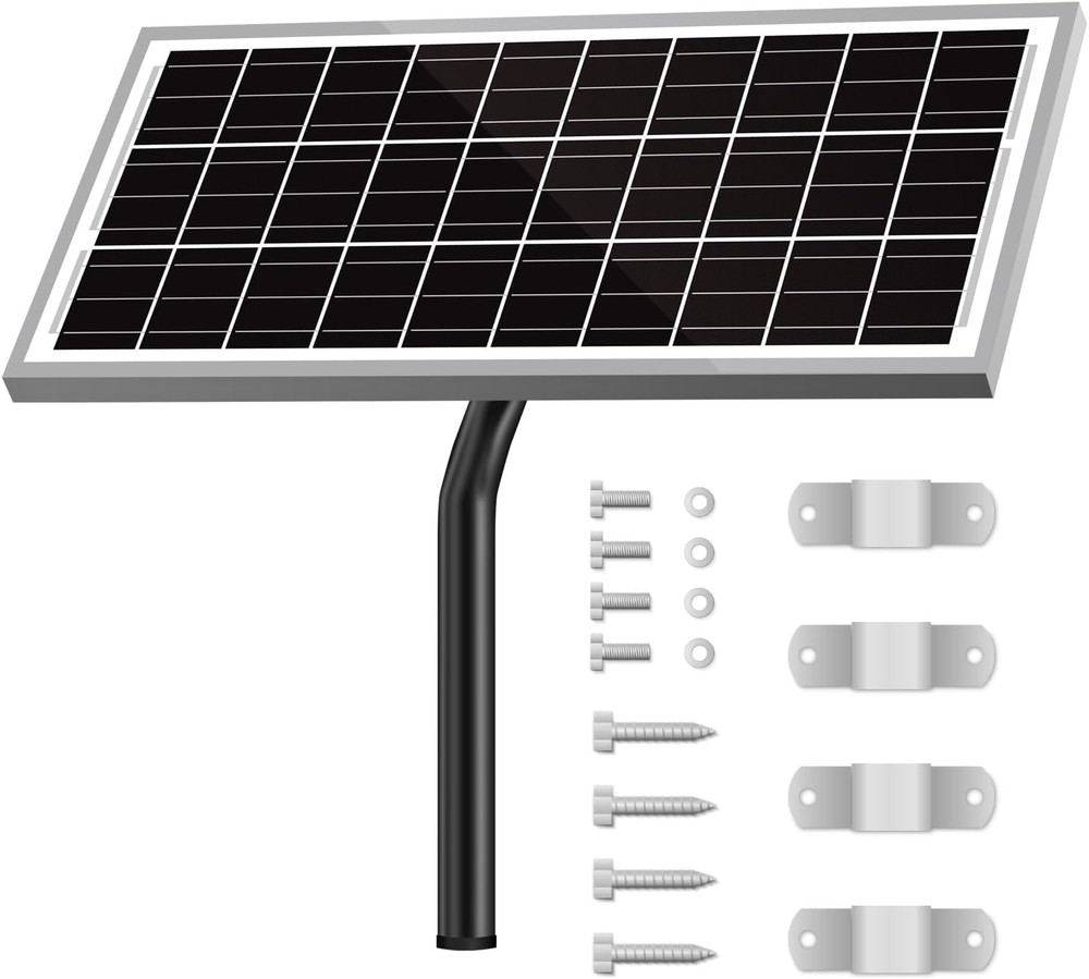Newpowa 15W 12V 10BB Solar Panel Automatic Gate Openers, Compatible with Mighty
