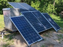 Solar Generator Trailer Powers a House, Camper, Welder, Shed, Cabin Custom Made