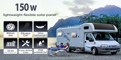 12V 300W Flexible Solar Panel Mono Portable Power Camping Home RV Battery Charge