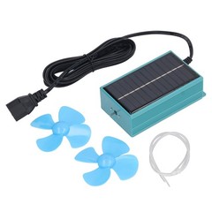 10W Photovoltaic Solar Panel With Fan Kit Dual Female USB Ports For Cars
