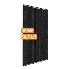 360W SILFAB Solar Panel 72 Cell Monocrystalline PERC PV Module 26Pcs, One Pallet