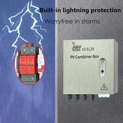 Hardcover Solar Combiner Box with 4 Strings, 80 A Circuit Breakers. This pv Comb