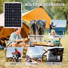1500W Solar Panel Kit – 3 x 500W+100A Controller+Extension Cord+ lligator Clip