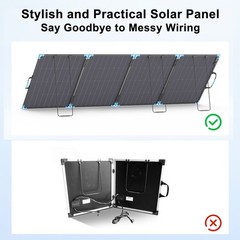 400W 220W 110W Portable Foldable Solar Panel Bifacial for Power Station Outdoor