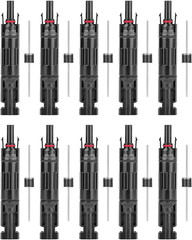 30A PV Solar Panel Connector Male/Female Built-In Diode Solar Wire Connectors Wa