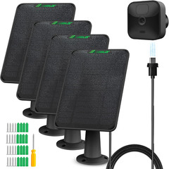 6W Solar Panel for Blink Camera Outdoor, Solar Charger with Battery Compatible w
