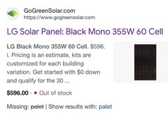 LG355 Black Solar Panels