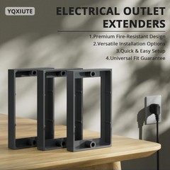 ABS 1/2 Inch Outlet Box Extender, Single Gang, Gray, 2 Pack | Single Gang Out…