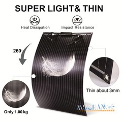 200/400W Monocrystalline Solar Panel Kits Portable for Camping RV Battery Charge