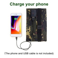 80W Portable USB Solar Panel Folding Power Bank Outdoor Camping Hiking Charger