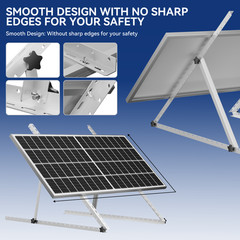 4Sets 45 inch Solar Panel RV Tilt Mount Brackets RV Flat Roof Adjustable Frame