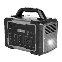 Portable Outdoor Power Station 1000W/1075Wh Lithium Battery Camping Black & Grey