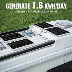 ECO-WORTHY 12 Volt 400 Watt Premium Solar Panel Kit (4pcs 100W Solar Panels)