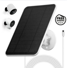 Solar Panel for Simplisafe Outdoor Camera, 4W 5V Solar Charger for Simplisafe