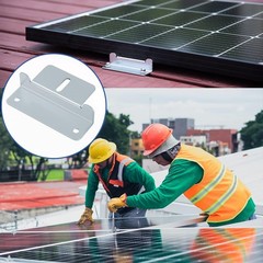 Compact 4-Set Durable Z Brackets for Reliable Solar Panel Installation Anywhere