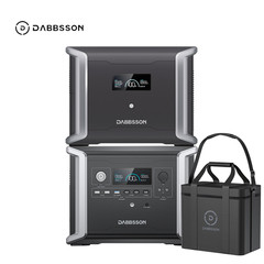 Dabbsson 3030Wh 1200W Portable Power Station LiFePO4 with Extra Battery 15ms EPS