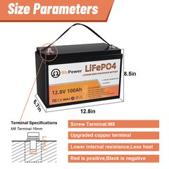 Solar 12V Lifepo4 Battery Pack 50Ah 100Ah 140Ah 200Ah for Cart RV Marine System
