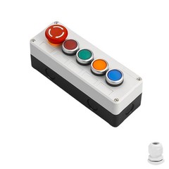 Assured 22mm Push Button Switch Control Box IP65 Rated for Water Resistance