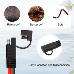 10AWG Solar Panel SAE Adapter Cable 3FT Extension Wire with Polarity Reverse for