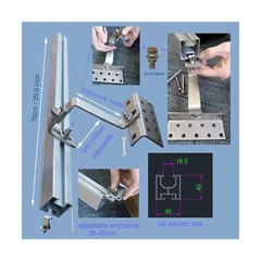 Solar Panel Mounting Bracket Kit to Metal Roof Sloped or Flat Pitched Tile Sh…