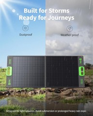 EBL 100W Portable Solar Panel for Power Station Waterproof