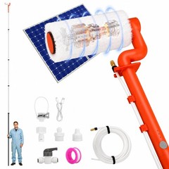Electric Solar Panel Cleaning Kit, 20FT Telescoping Water Fed Brush