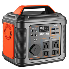 Portable Power Station, 300W 296Wh Solar Generator Quick Charge 100V AC/DC