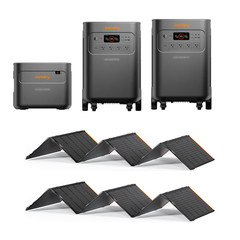 Jackery E5000 Plus Power Station QTY 2 + 1 Extra Battery + 2 500W Solar Panel
