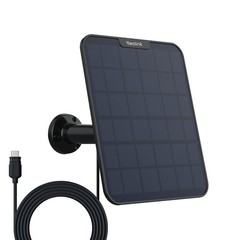 6W Solar Panel Black, Non-Stop Solar Power Supply for All Wireless Battery Ou…